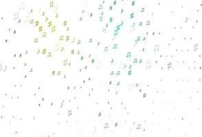 Light Multicolor, Rainbow vector texture with musical notes.