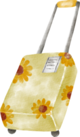 watercolor luggage travel clip art png