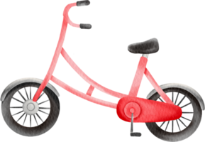 watercolor bicycle cute clip art png