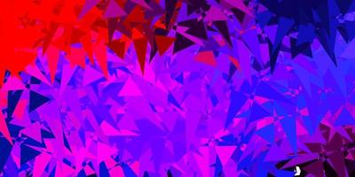 Light Blue, Red vector backdrop with chaotic shapes.