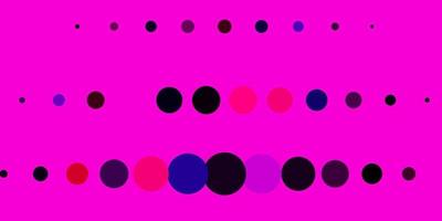 Dark Pink, Blue vector backdrop with dots.