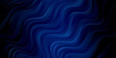 Dark BLUE vector background with bent lines.