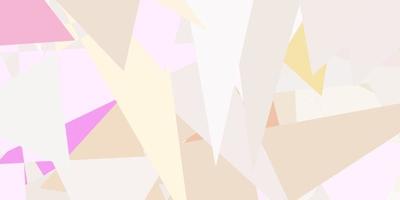 Light Pink, Yellow vector layout with triangle forms.