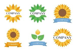 Set of logos, ecological logos vector