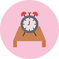 Desk Clock Vector Icon