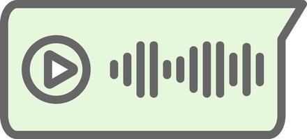 Voice Message Vector Icon Design