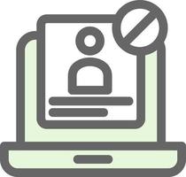 Unauthorized Vector Icon Design