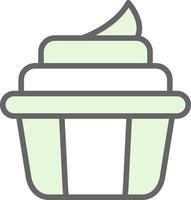 diseño de icono de vector de cupcake