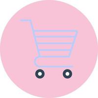 icono de vector de carrito de compras