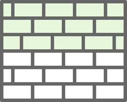 Brickwall Vector Icon Design