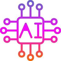 Artifical Intelligence Vector Icon Design