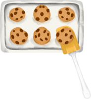 clipart de biscoitos em aquarela png