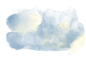 aquarell blauer pinselstrich png