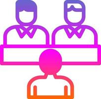 Job Interview Vector Icon Design