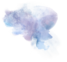 aquarelle tache bleue png