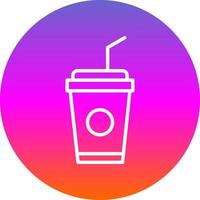 Plastic Cup Vector Icon Design