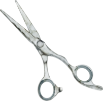 watercolor hair scissors png