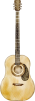 musical de guitarra em aquarela png