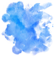 tache bleue aquarelle png