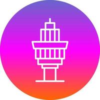 Control Tower Vector Icon Design