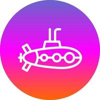 Submarine Vector Icon Design