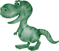 vattenfärg dinosaurie t rex png