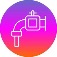 Water Pipe Vector Icon Design