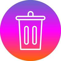 Trash Bin Vector Icon Design