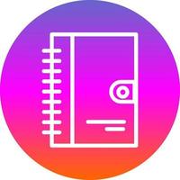 Diary Vector Icon Design