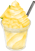 clipart de smoothie em aquarela png