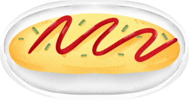 waterverf omelet klem kunst png