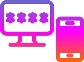 Two Step Verification Vector Icon Design