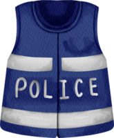 colete policial aquarela png