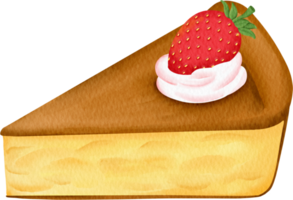 gâteau au fromage aquarelle png