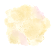 gelbes Pinselstrich-Aquarell png