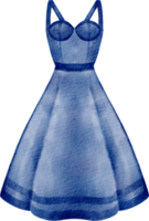 moda vestido aquarela png