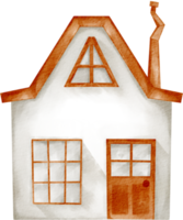 watercolor house building png