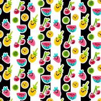 Summer Fruits Patterns vector