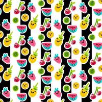 Summer Fruits Patterns vector