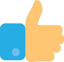 Like thumb up social media app button icon vector