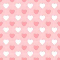 Free vector heart pattern lover pink background