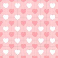 Free vector heart pattern lover pink background