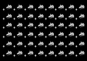 Illustration design of pizza and thunder pattern tattoo vector