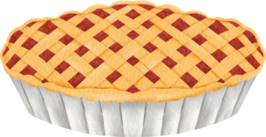 clipart fofo de torta em aquarela png