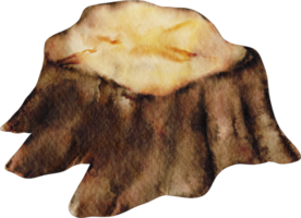 Aquarell Holzscheit png