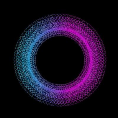 spirograph radial abstract lines geometric background