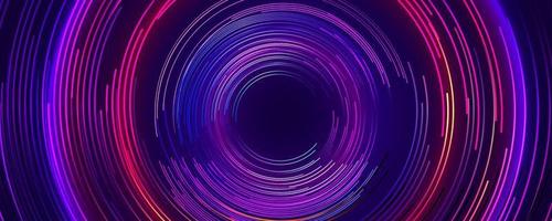 Abstract colorful circular motion lines, vector illustration.