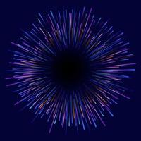 Abstract Starburst dynamic motion lines circular geometric background. vector