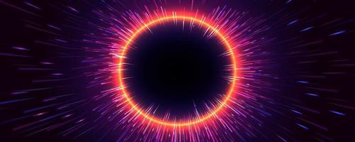 Abstract Starburst dynamic motion lines circular geometric background. vector
