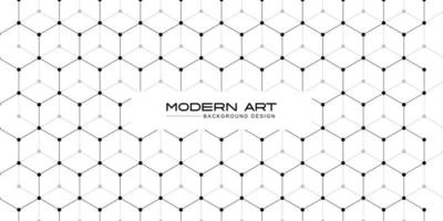 Hexagon pattern background for future technology design. Abstract minimalist style for banner, poster and wallpaper vector